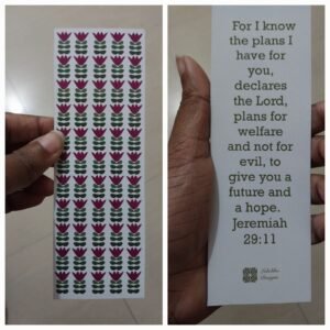 Jer 29:11- Pattern Bookmark